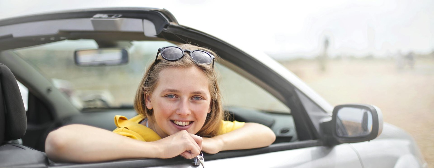 Car driving on the road